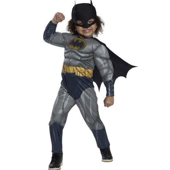 NWT Rubie's Batman Toddler Costume Muscle Chest 2T